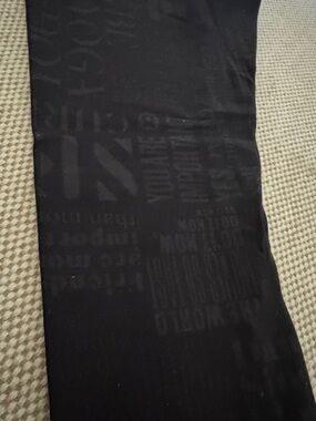 Lululemon Embossed Black High-Waist Leggings
